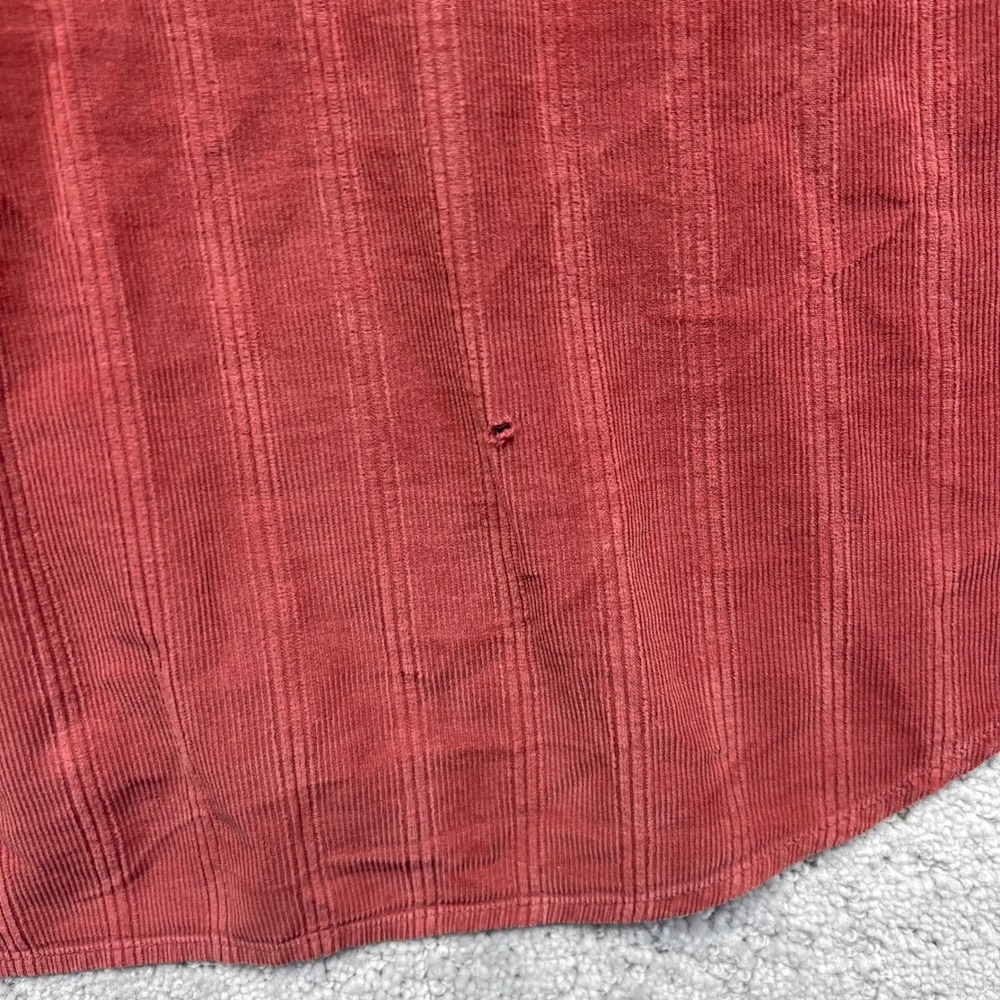 The Territory Ahead Shirt Mens Large Red Corduroy Faded Button Down Longsleeve - Picture 12 of 16
